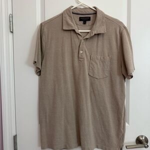 Banana Republic Beige Polo Shirt